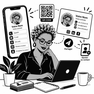 Photo de galerie - Création de cartes de visite numériques