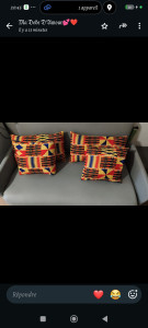 Photo de galerie - Voici en photo une réaction de housse de coussin d'une cliente faite, pour les petites réalisations de ce genre j'en suis capable n'hésitez pas à me contacter.
