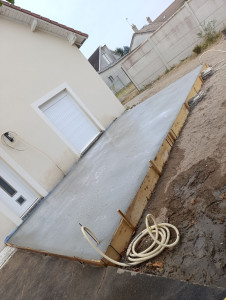 Photo de galerie - Création d'une terrasse beton