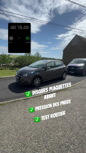 Photo de galerie - Disque plaquette réalisé sur une 208 