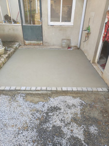 Photo de galerie - Dalle béton taloché 