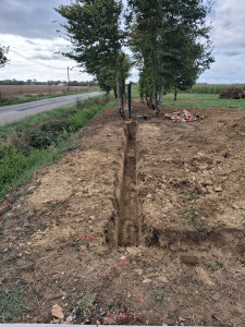 Photo de galerie - Fondation pour mur de clôture 