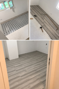 Photo de galerie - Pose de parquet avec isolant 