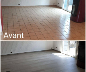 Photo de galerie - Pose de parquet - Revêtement de sol