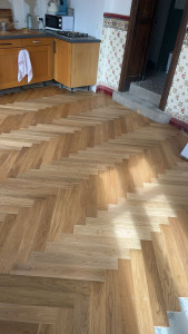 Photo de galerie - Pose de parquet - Revêtement de sol