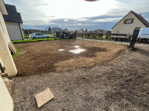 Photo de galerie - Mise au normes d’un assainissement et remise en état du terrain 