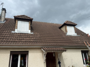 Photo de galerie - Création et remise en étanchéité complète par de la zinguerie des deux façades des lucarne