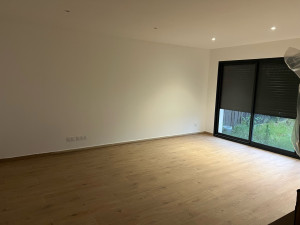 Photo de galerie - Pose d’un carrelage imitation parquet sur plancher chauffant anhydrite