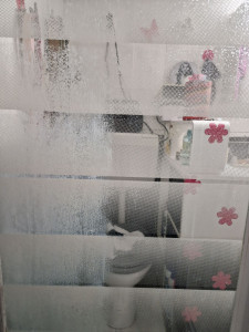 Photo de galerie - Cabine de douche
A gauche: avant le nettoyage et à droite: après le nettoyage 