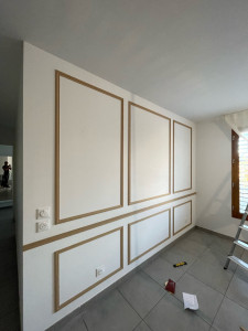 Photo de galerie - Moulures murale avant peinture