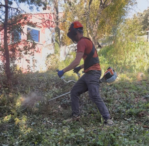 Photo de galerie - Débroussaillage d’un terrain de 4500 m2 pour la sécurité incendie 