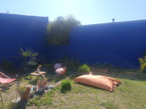 Photo de galerie - Super mur en bleu majorel 