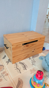 Photo de galerie - Fabrication d'un coffre à jouets 