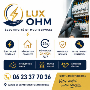 Photo de galerie - Lux ohm électricité et mutiservices 
