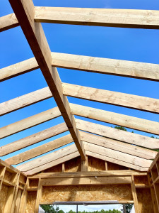 Photo de galerie - Création d’une charpente pour un garage