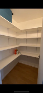 Photo de galerie - Création d’étagère pour cellier 