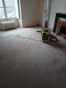 Photo de galerie - Intervention par injection/extraction dans un cadre exceptionnel. Le matériel professionnel permet un nettoyage en profondeur des fibres et l'élimination des taches, même sur de grandes surfaces. Travail soigné et résultat impeccable.