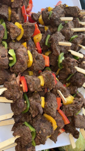 Photo de galerie - Plat de brochette de viande réalisée par moi