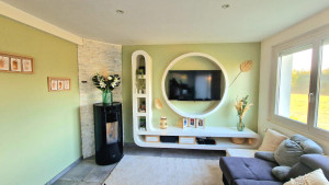 Photo de galerie - Meuble en plâtre et placo 