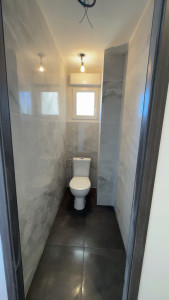 Photo de galerie - Réalisation carrelage marbre mur et carrelage sol 
