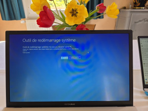 Photo de galerie - Message du test de réparation du pc