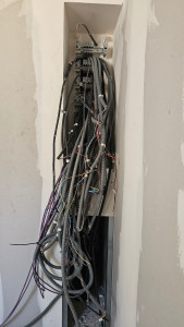 Photo de galerie - Tableau électrique en cour en date du 25.11.2015 sur un des différents chantiers. 