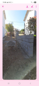 Photo de galerie - Construction d une murette 