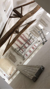 Photo de galerie - Rénovation d’un chantier en plaque de plâtre avec réalisation de bandes. 
