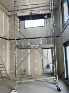 Photo de galerie - Pose de placoplâtre , bande à joint...