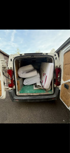 Photo de galerie - Livraison de 2 matelas double et un matelas simple pour une cliente 