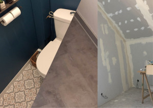 Photo de galerie - Pose revêtements sol, mur, peinture et placo (petites surfaces)