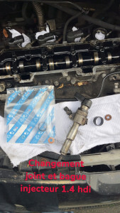Photo de galerie - Changement  joint d’injecteur 