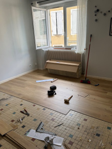 Photo de galerie - Pose de parquet - Revêtement de sol