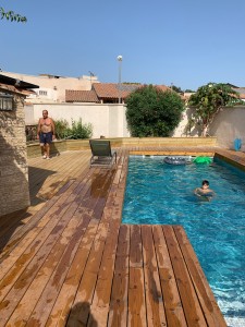 Photo de galerie - Pose plage de piscine/terrasse de 120 m2