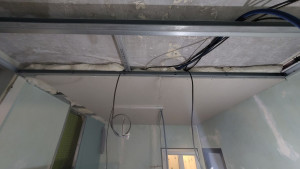 Photo de galerie - Passage de gaines et cables et raccordement au tableau sur nouveaux départs dans le cadre de l'aménagement d'un appartement