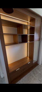 Photo de galerie - Meuble d’entrée avec led