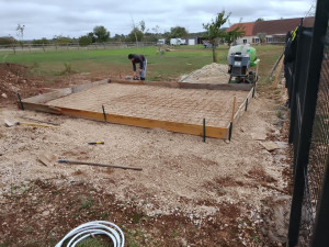 Photo de galerie - Réalisation d'une dalle de béton 