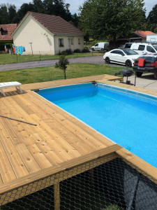 Photo de galerie - Réalisation de terrasse bois 
