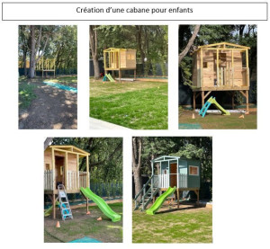 Photo de galerie - Création d'une cabane pour enfants