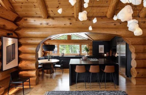 Photo de galerie - Cabane complète en rondins de Douglas 