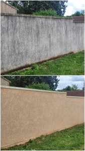 Photo de galerie - Nettoyage et imperméabilisation de Muret et façade