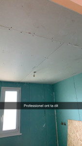 Photo de galerie - Salle de bain doublage coller plafond auto portant 