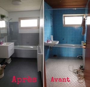 Photo de galerie - Rénovation salle de bain et installation sanitaire 