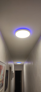 Photo de galerie - Remplacement des luminaires halogènes par des plafonniers LED