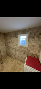 Photo de galerie - Voici une photo sur laquelle on a complété la dernière partie du mur en margelles avec bien évidemment à la demande du client