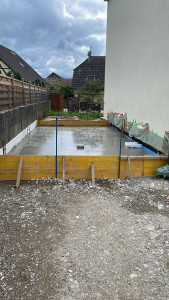 Photo de galerie - Création d’une radiée béton pour construire un garage