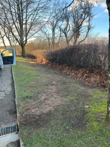 Photo de galerie - Tranchée fini pour évacuation des eaux usées 