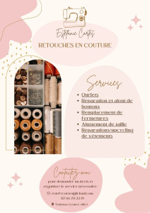 Photo de galerie - Services de couturière 