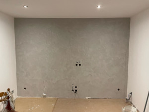 Photo de galerie - - mur enduit décoratif terminé 