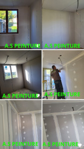 Photo de galerie - Pose de placo et bandes placo